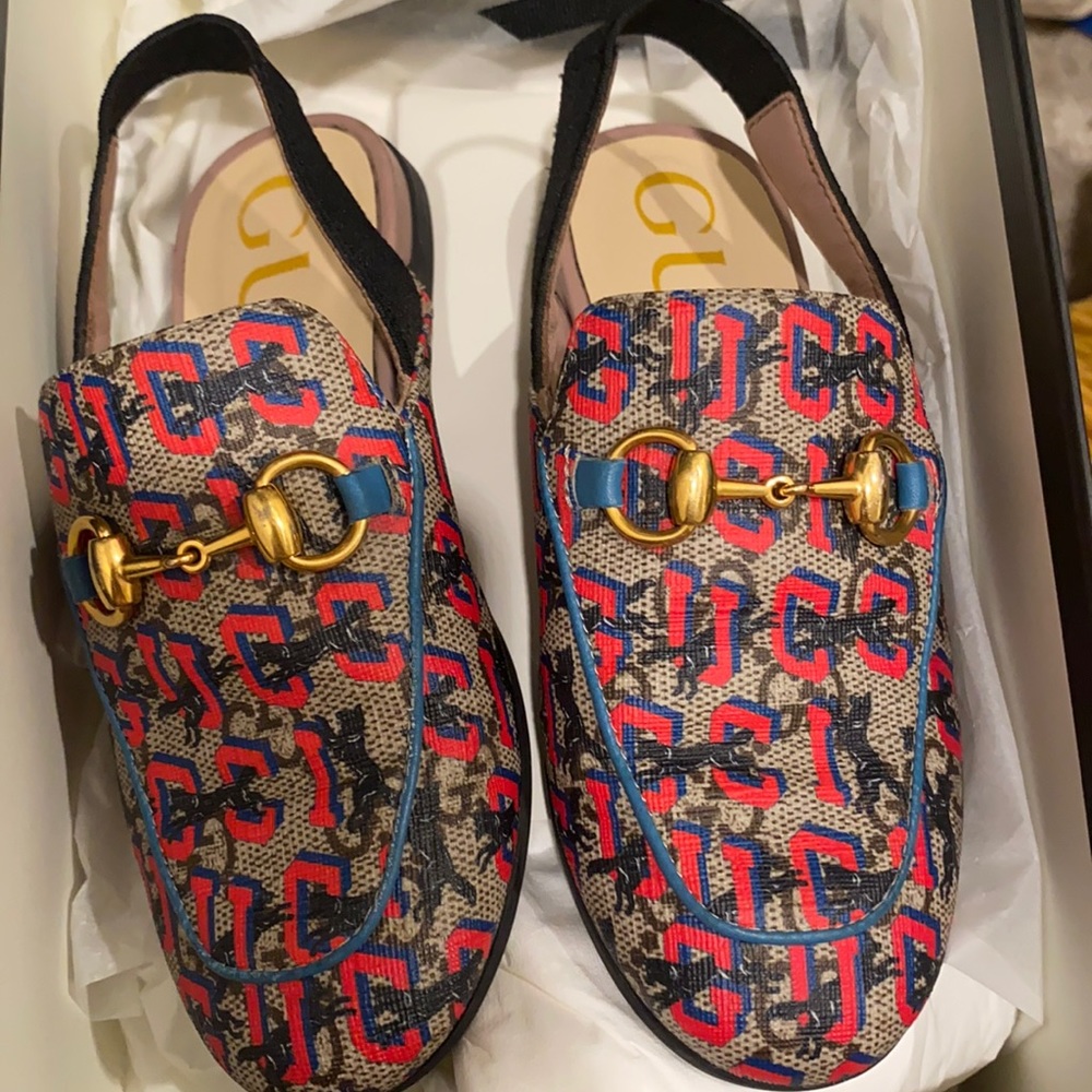 Toddler girls Gucci slip on dress shoes